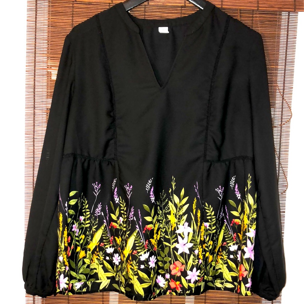 Old Navy Flower Blouse